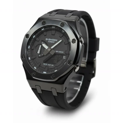 جی شاک GMA2100 مردانه بدنه فلزی مشکی
