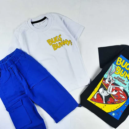 تیشرت و شلوار کارگو بچه گانه دافی اردکه