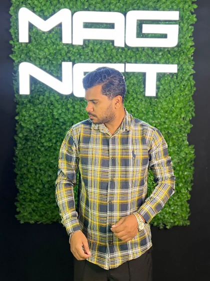 پیراهن چهارخانه آستین بلند کد9