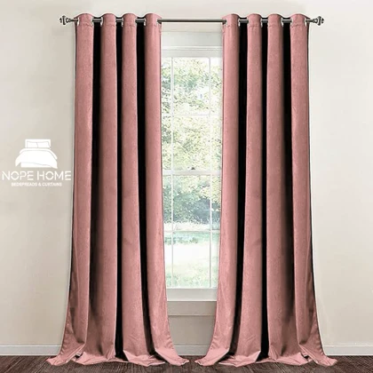 پرده آماده مخمل ویولت