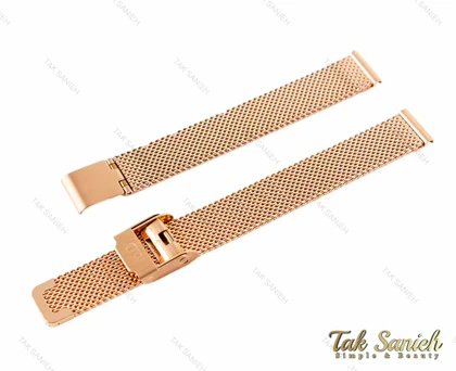 بند ساعت دنیل ولینگتون حصیری زنانه رزگلد Daniel-Strap-3027-L