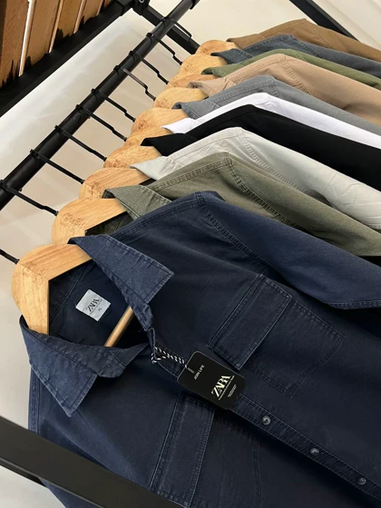 پیراهن کتان دوجیب 2639