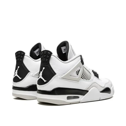 کتانی نایک جردن4 سفید مشکی میلیتاری بلک مستر کوالیتی Nike Air Jordan 4 Retro Military Black