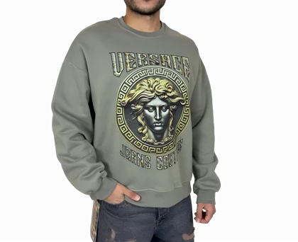 دورس زیتونی سه نخ طرح دار