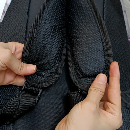 کیف مدرسه ای دخترانه مدل مثلث صورتی pink triangle با جامدادی