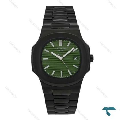 پاتک فلیپ ناتیلوس مردانه مشکی صفحه سبز Patek-7244-G