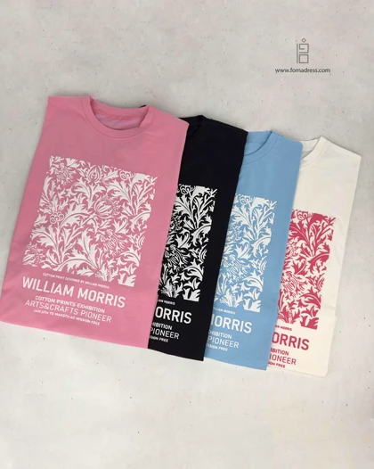 تیشرت باکسی طرح William Morris