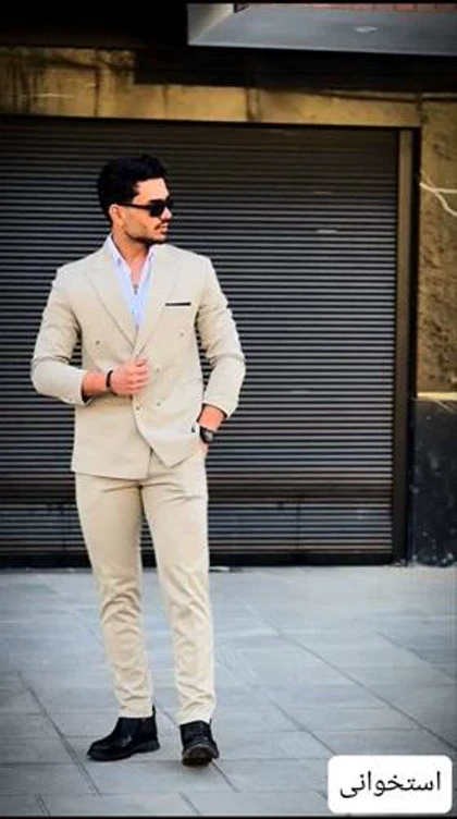 کت و شلوار مردانه دبل برست