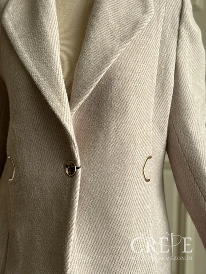 کت موهر یقه برگی یراق دار