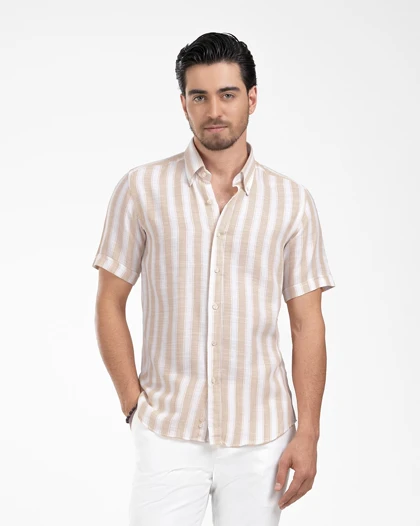 پیراهن مردانه راه راه کد 1885