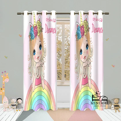 پرده کودک طرح فانتزی مدل W4927