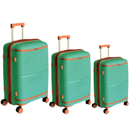 چمدان نشکن تیتان پلورا مدل TITANPLORA - TP6666 TRAVEL IN STYLE سری 4 عددی (کیف آرایشی هدیه)