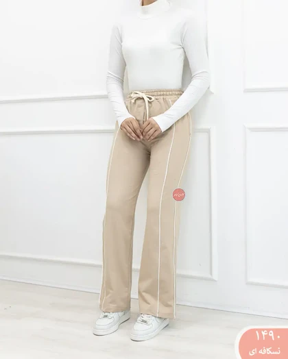 شلوار نیم بگ دو خط 1490