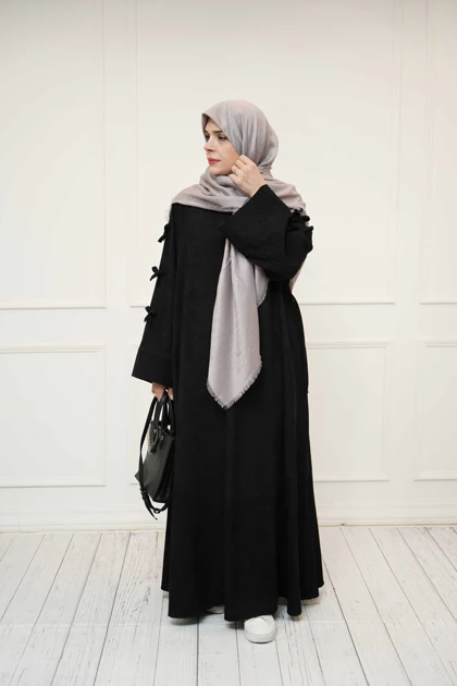 عبا پاپیونی مخمل کبریتی در رنگبندی