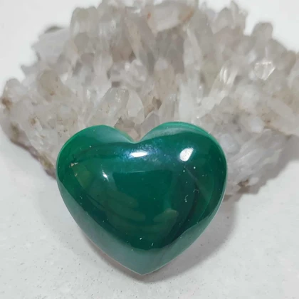 نگین مالاکیت قلبی کد 3