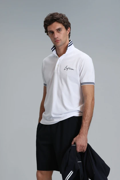 تیشرت یقه پولو مردانه lufian lufian