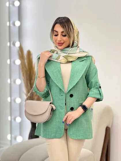 مانتو دو دکمه رها