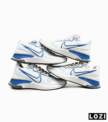 کفش کتانی مردانه سفید آبی NIKE airmax alpha trainer