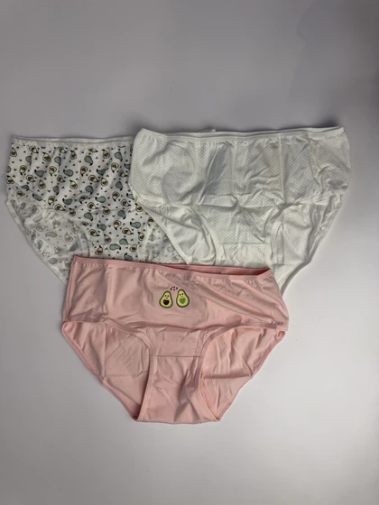 پک 3 تایی شورت زنانه نخ پنبه‌اینچی