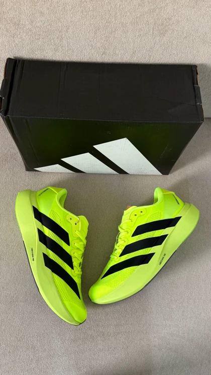 کتانی ویتنامی آدیداس آدیزیرو اوو اس ال رانینگ سبز فسفری Adidas Adizero Evo SL Running green کیفیت اورجینال