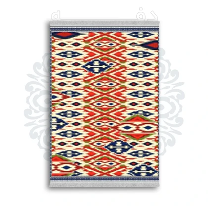 *جدید* فرشینه از جنس پارچه شانل مخمل ترک طرح فانتزی برند دفه کد 1685