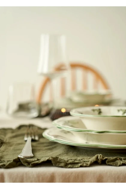 سرویس غذاخوری 12 نفره Bella Maison مدل Julia Stoneware - سبز
