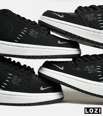 کفش کتانی مردانه و زنانه مشکی نایک NIKE jordan vodoo مدل 6228