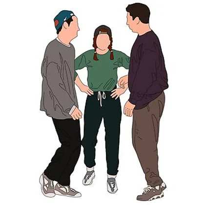 دورس مردانه و زنانه فرندز طرح Rachel, Chandler, and Ross کد 108398