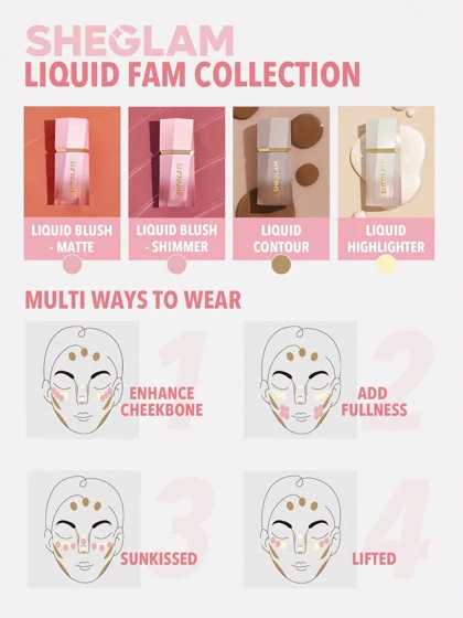 رژگونه مایع شیگلم مدل Color Bloom Liquid Blush