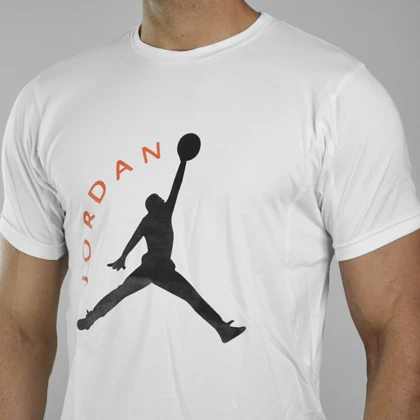 تیشرت ورزشی مردانه جردن مدل PDS ORG-0220 سفید