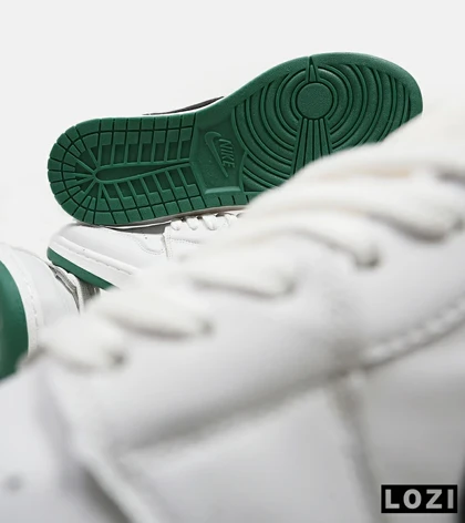 کفش کتانی مردانه سفید مشکی سبز NIKE SB dunk Low Pro مدل 5474
