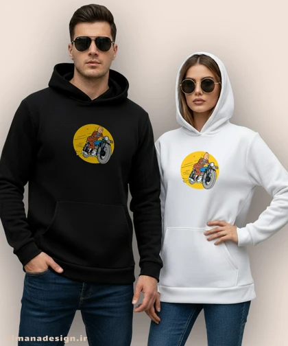 هودی مردانه و زنانه طرح تن تن کد 950