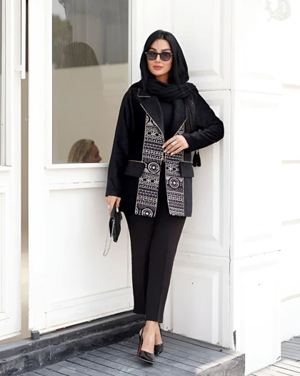 کت مزونی زنانه شیک مدل ژاکلین کد 3026 (ضمانت اصالت)