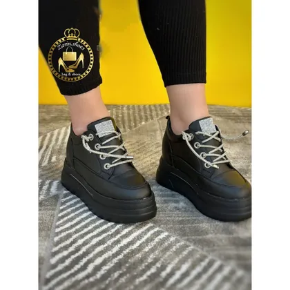 کتانی لژدار و لژ مخفی زنانه فشن 8 سانت