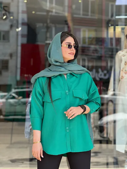 مانتو لینن شانتون کوک و دوک کد 436