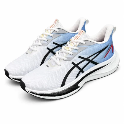 کفش کتانی مردانه زیره بست مدل رانینگ اسیکس سفید ابی Asics