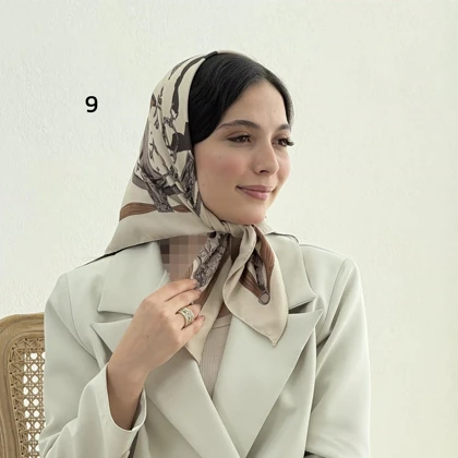 مینی اسکارف زنانه طرح زنجیری | آی بولک