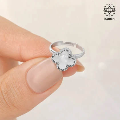 انگشتر استیل ونکلیف سفید کد 509428020