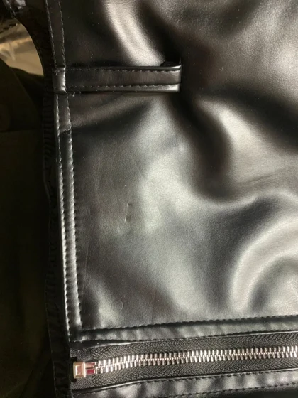 3539 - کت چرم( ایراددار )