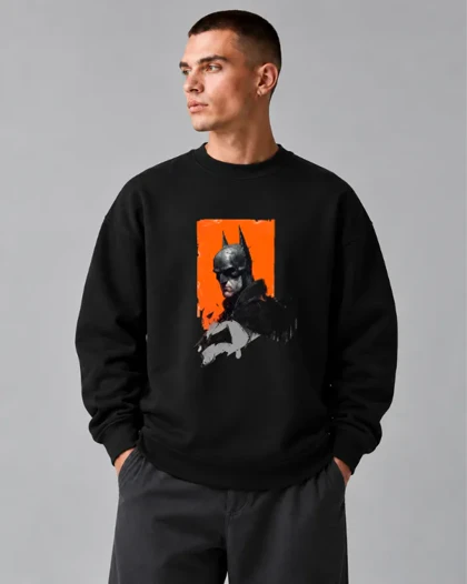 دورس مشکی طرح پرتره رئالیستی ابرقهرمان بتمن استایل Dark Knight Painterly Art