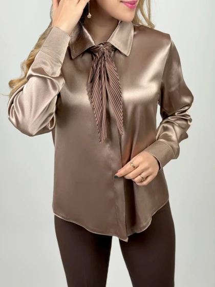 شومیز ساتن جدید زنانه کد SOFT