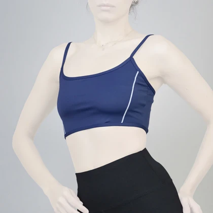 نیم‌تنه ورزشی زنانه لولولمون مدل 4H0298 آبی نفتی