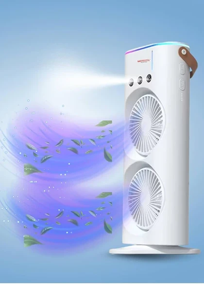 پنکه مه پاش دو فنه گردان دو قلو ویژه