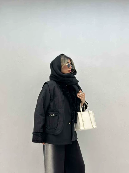 کت 2 تیکه یقه تدی