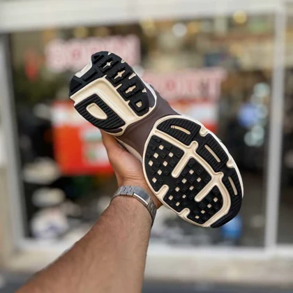 کتانی نایک V2K کرم نقره ای کد 6195