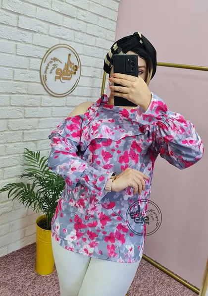 شومیز سرشانه باز