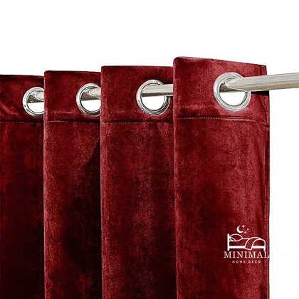 پرده آماده مخمل ویولت