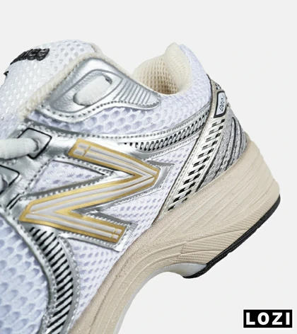 کفش کتانی مردانه و زنانه سفید کرم New Balance 860 V.02 مدل 7525