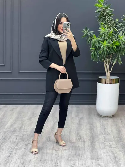 مانتو کتی پشت ژیله دار