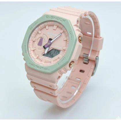 ساعت جی شاک2100 گلبهی کرم